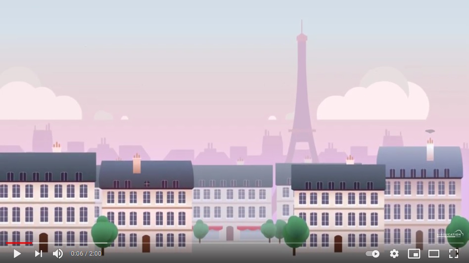 Animation sur le cycle de vie des polluants de l'air